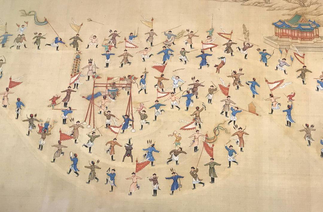 人文|《冰嬉图》，冰上体育的画卷